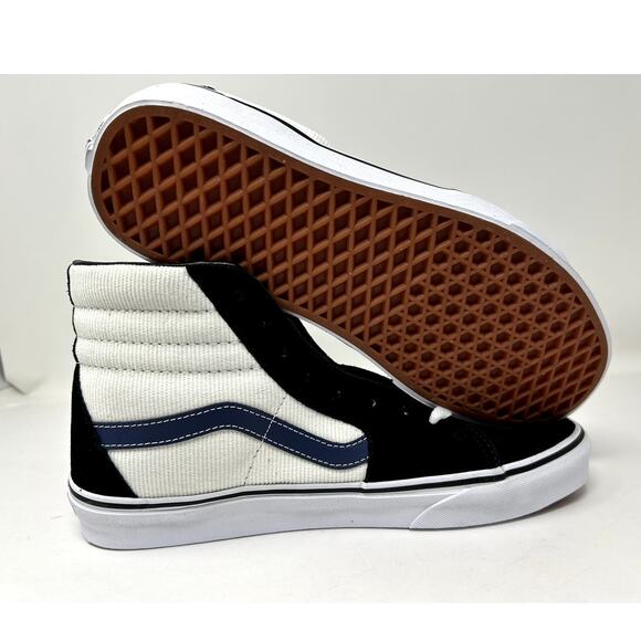 Vans Mens Sk8-Hi Mini Cord 'Black Navy White' VN000BW7NGV Size 9.5 Skateboarding - Picture 6 of 6